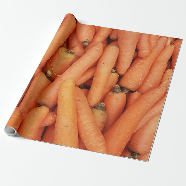 Papel De Presente Belas Frutas E Vegetais (Desenrolado)