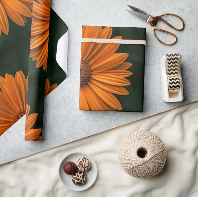 Papel De Presente Beleza florescente - Fotografia Macro Floral (Artesanato)