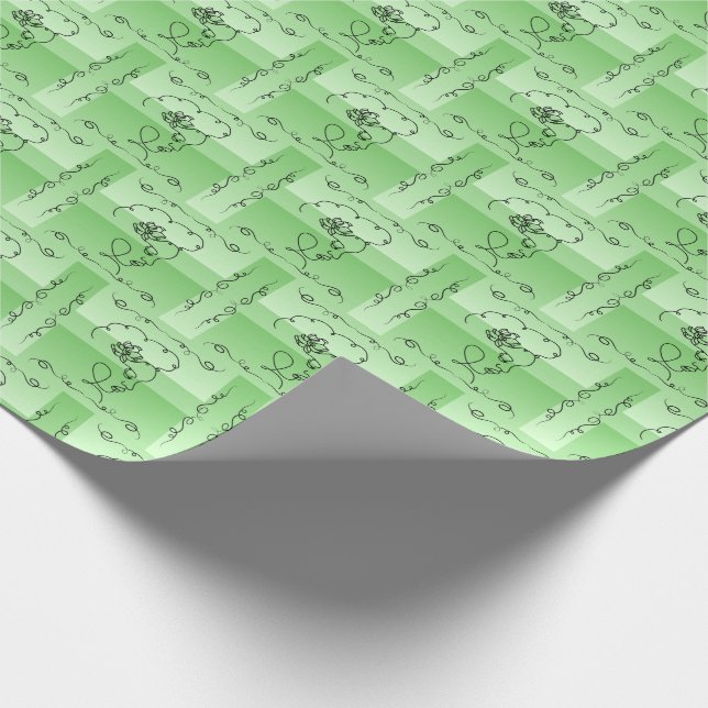 Papel De Presente Beleza Fluente: Rolha de Quebra de Arte da Linha d (Ponta)