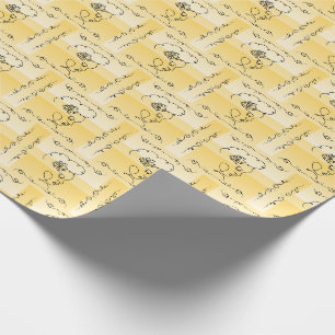 Papel De Presente Beleza Fluente: Rolha de Quebra de Arte da Linha G