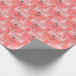 Papel De Presente Beleza Fluente: Rolha de Quebra de Arte de Linha d