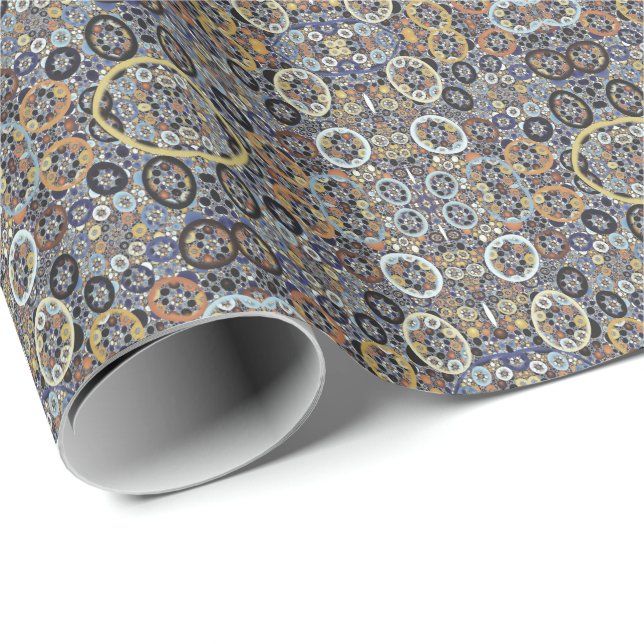 Papel De Presente Beleza Mosaica Arte Fractal (Ponta do rolo)