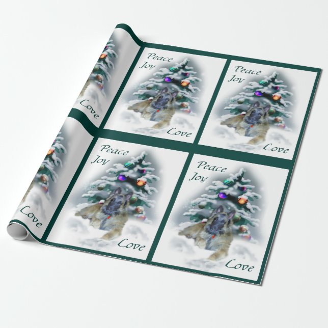 Papel De Presente Belga Tervuren Art de Natal (Desenrolado)