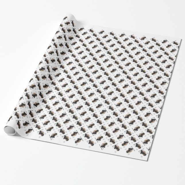 Papel De Presente Belga Tervuren Encontra a Raça (Desenrolado)
