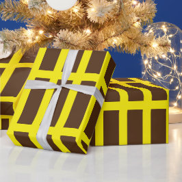 Papel De Presente Belo AMARELO Retângulos Caindo Papel