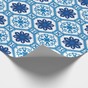 Papel De Presente 💙 Belo Azulejos    IWrapping Paper
