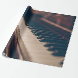 Papel De Presente Belo Design de Piano