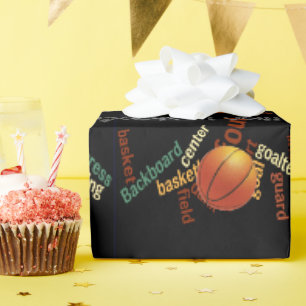 Papel De Presente Belo Jogo Eu amo Basquetebol