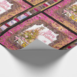 Papel De Presente Belo Natal, Festa Anual Rosa