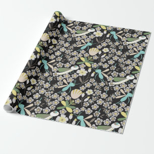 Papel De Presente Belo padrão de Primavera