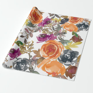 Papel De Presente Belo Padrão Floral