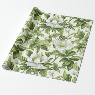 Papel De Presente Belo padrão floral clássico