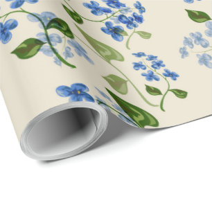 Papel De Presente Belo padrão floral sem descontinuidades esqueça-me
