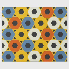 Papel De Presente Belo Padrão Geométrico