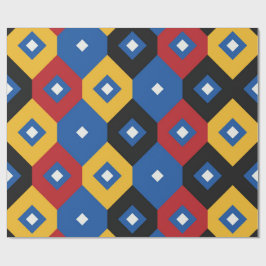 Papel De Presente Belo padrão geométrico