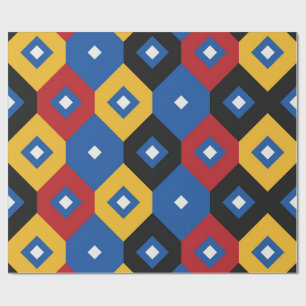 Papel De Presente Belo padrão geométrico
