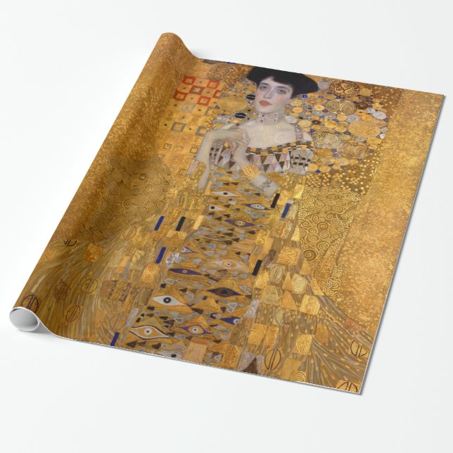 Papel De Presente Belo retrato de uma senhora de Gustav Klimt,Deco (Desenrolado)