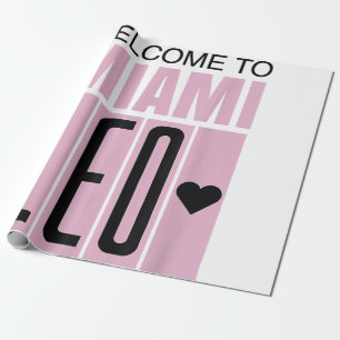 Papel De Presente Bem-vindo a Miami Leo 10 - GOAT
