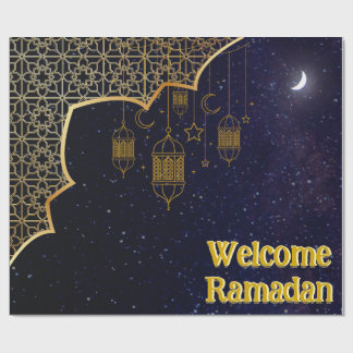 Papel De Presente Bem-vindo Ramadã: Design islâmico
