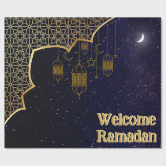 Papel De Presente Bem-vindo Ramadã: Design islâmico