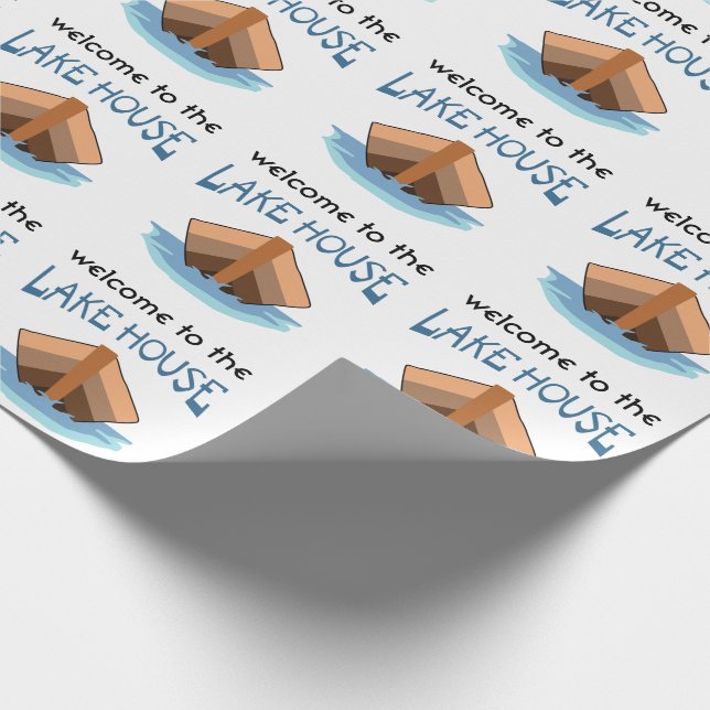 Papel De Presente Bem-vindos ao Lago House (Ponta)