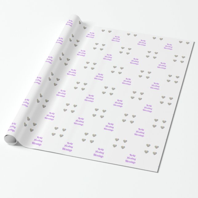 Papel De Presente Bençãos Reiki (Desenrolado)