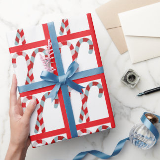 Papel De Presente Bengala de Açúcar
