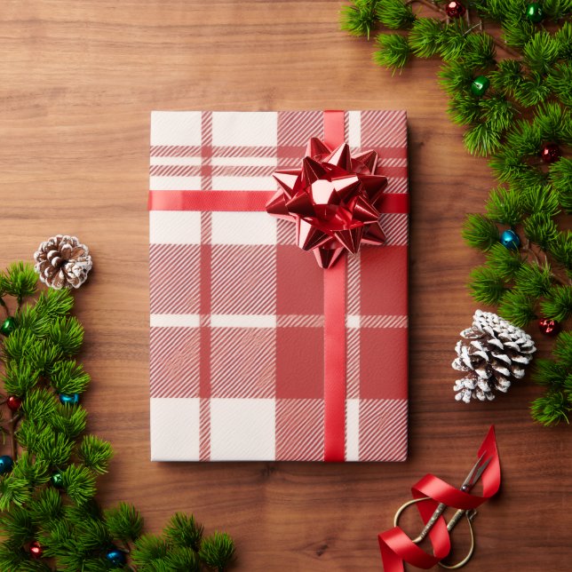 Papel De Presente Bengala Vermelha (Presente de Natal)