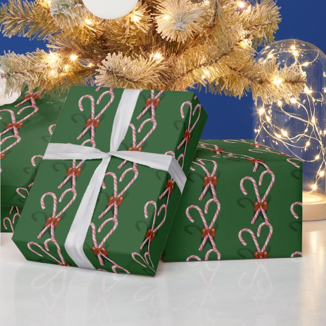 Papel De Presente Bengalas de Natal (Feriados)