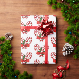 Papel De Presente Bengalas de Natal