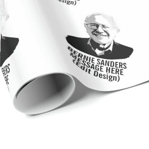 Papel De Presente Bernie Sanders Personalizado