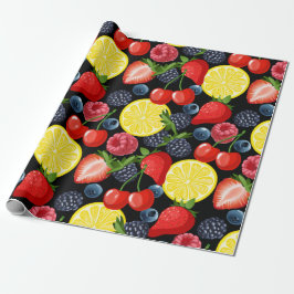 Papel De Presente Berries & Citrus Delight