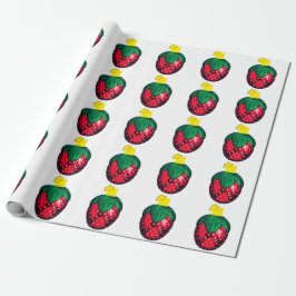 Papel De Presente Berry Felry White Wrappaper