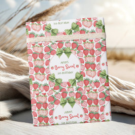 Papel De Presente Berry Sweet 5th Birthday Strawberry Party 