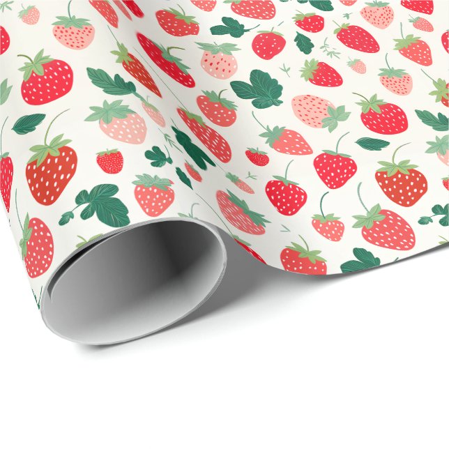 Papel De Presente Berry Sweet Birthday Convite (Ponta do rolo)