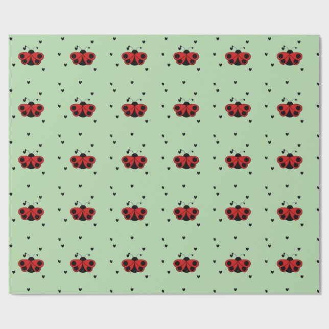 Papel De Presente besouro adorável de duas cores (Aberto)