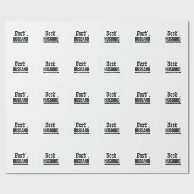 Papel De Presente BEST HUSBAND in an Unsupporting Role- (Aberto)