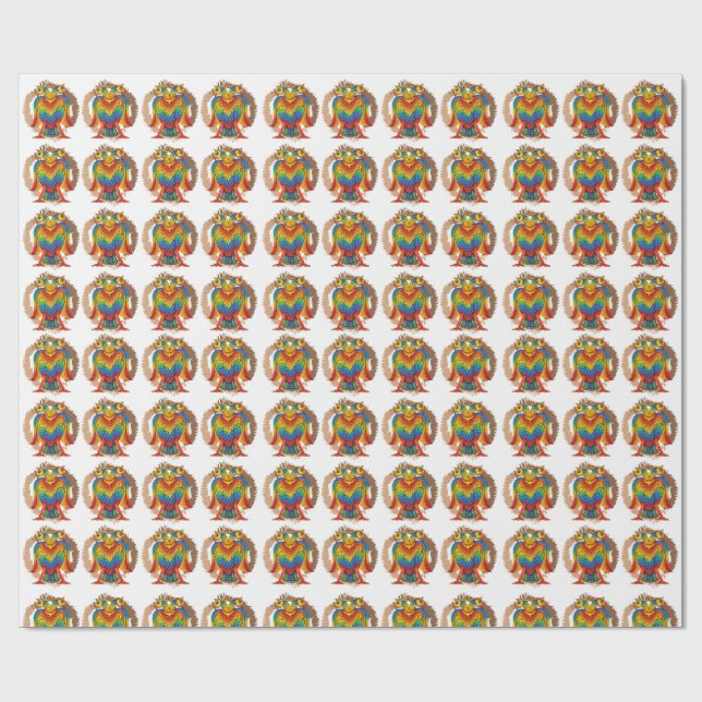 Papel De Presente bherunda bird (Aberto)