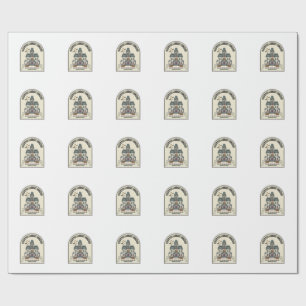 Papel De Presente Biblioteca Assombrada Salem Fantasma Vintage Hallo