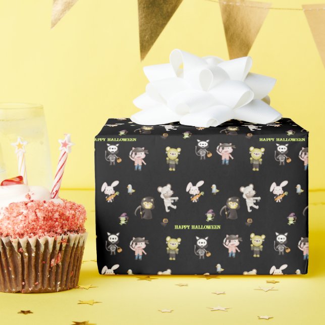 Papel De Presente Bichinho Gato, Spooktacular Halloween (Festa de aniversário)