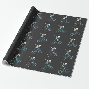 Papel De Presente Bicicleta BMX Diversão de Bicicleta de Esqueleto