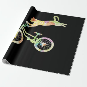 Papel De Presente Bicicleta de bicicleta Cat Bike - Sua coleção de p