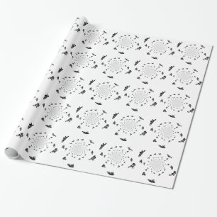 Papel De Presente Bicicleta de Corrida de Ciclo de abstrato