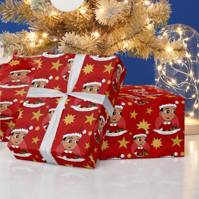 Papel De Presente Bicicleta de Natal Bastante Hispânico (Feriados)