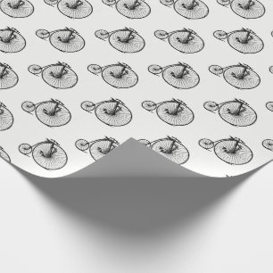 Papel De Presente Bicicleta de Viagem Velocipede Penny Farthing