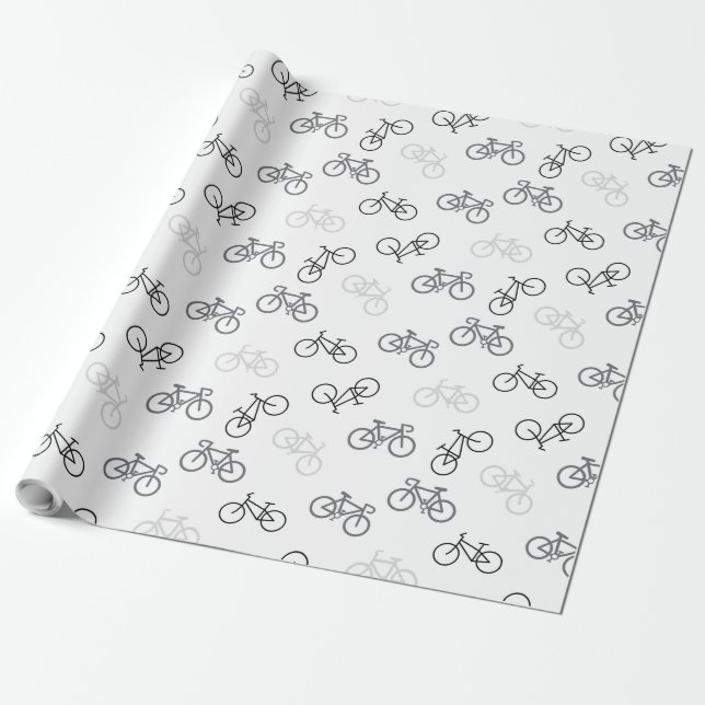 Papel De Presente Bicos de Cinza e preto (Desenrolado)