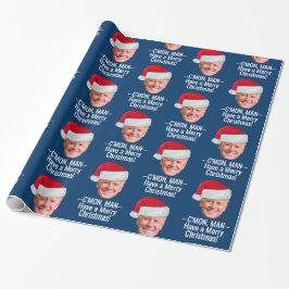 Papel De Presente Biden Harris 2020 - Joe Santa Hat - Homem Comum
