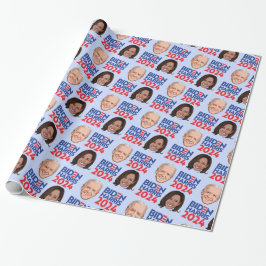 Papel De Presente Biden Harris 2024 Aniversário
