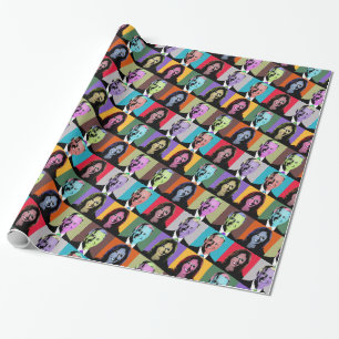 Papel De Presente Biden Harris Pop Art (Neon)