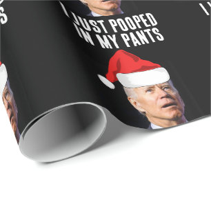 PAPEL DE PRESENTE BIDEN POPULADO EM PINTURAS DE NATAL